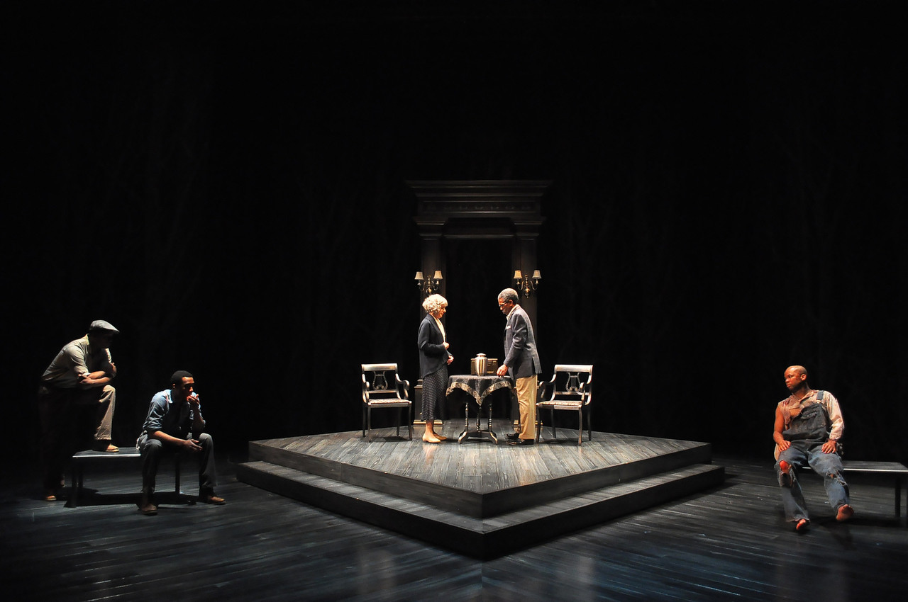 The Company of The Gospel According to James, Ball and Cameron\'s meeting. Photo by Julie Curry.