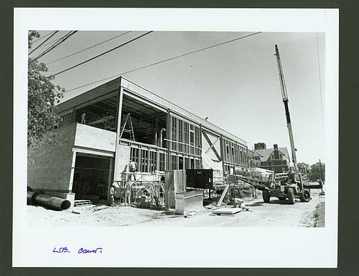 Construction of the new library