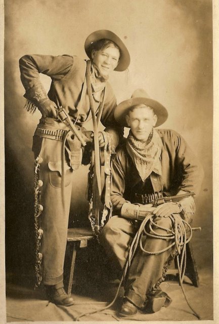 Algie in Colorado with his Uncle Warden