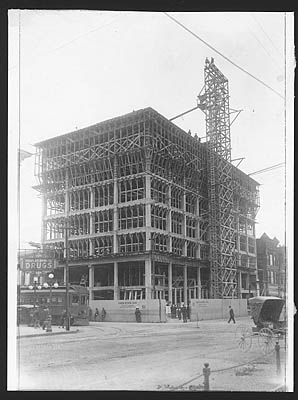 The bank under construction in 1916