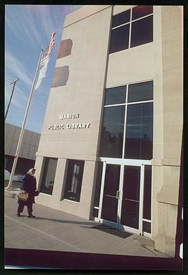 The Library\'s new entrance