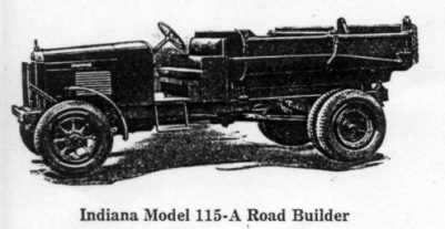 The Model 115-A Road Builder. A versatile truck with a dumping body at the back