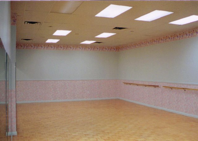 Inside the studio at Playhouse in January 2001