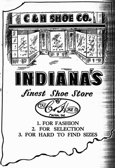 Telephone book advertisement for S&H Shoes