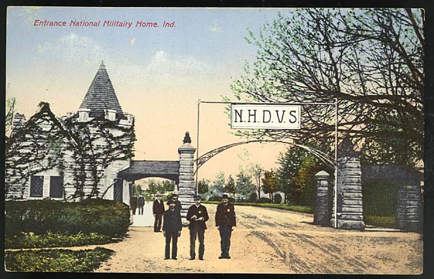 Old entrance to the National Home for Disabled Veteran Soldiers, ca. 1910.
