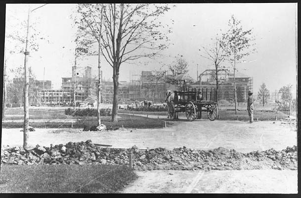 Construction at the National Home for the Disabled American Veterans, 1893.