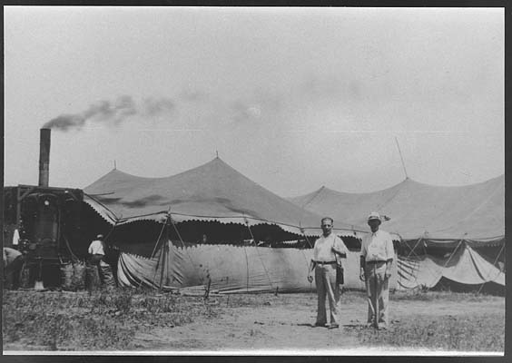 Putting up the Big Top Tent, ca. 1930s