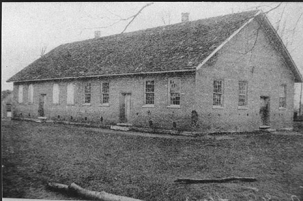 The first Back Creek Friends Meetinghouse, ca. 1880