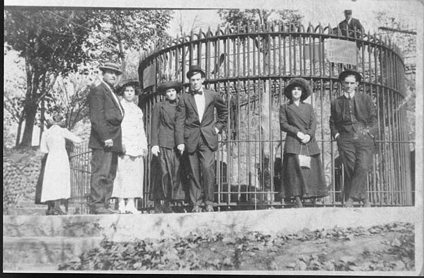 The bear cage, ca. 1920
