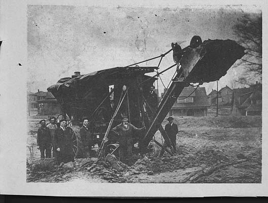 These men are digging the basement of the second Marion High School in 1916.