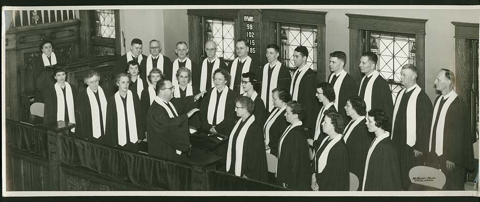 First Christian\'s choir, ca. 1950
