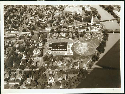 Aerial photo of the Coliseum, June 30, 1981